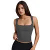 2024 Sommer Damen -Spitze Spitze fein geripptes modblitzer reifen Stricktank Y2K Slim Fit ärmellose Top F51428