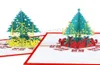Weihnachten 3D Pop -up -Grußkarten Weihnachts -Grußpapierkarten Weihnachtsbaumdekoration Postkarte 3d Weihnachten Geschenkpapierkarte BH0100 TQQ2611215