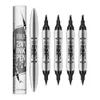 Helokiss podwójna głowa cztery zbiegły ołówek do brwi+eyeliner Szybki suszenie wodoodporne ołówek do brwi Nowy produkt