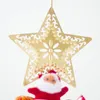キャンドルホルダーd0adクリスマスメタルティアライトホルダーかわいいサンタクロースドールホローアウトツリーエルクスノーフレークスターアイアンアートキャンドルスティッククリスマス
