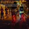 Alarmsystemen Camaroca Bicycle WAARSCHUWING TAIL LICHTEN BURGLAAR Fietsverlichting USB opladen Intelligente autorem sensor afstandsbediening Remote Control Waterproof fietsverlichting WX