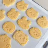 Moules de cuisson 4pcs kawaii animal japonais cookie cookie moule châtaignier biscuits cuits à la vapeur dessert outils de moule de coupe bricolage