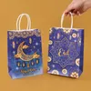 Geschenkwikkeling Stobag Eid Ramadan Papieren zak Verpakking Candy voor moslim maanchocolade Supliy Groothandel 24 stks