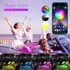 Lumières décoratives Car LED Interior atmosphère Éclairage Car RVB Strips étanche flexible Flexible DIY PAP USB APP RÉLOCE CONTRÔLE POUR LA DÉCORATION AUTO T240509