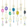 Figurines décoratives Crystal Wind Chime Sun Prisms Glass Chandelier Pendant Sunshine Catchers suspendus Drop pour le jardin intérieur extérieur