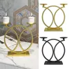 Candle Holders Home Decor Holder Craft Round Dinner Table Living Room Free Standing Wedding Party Metal Nordic Centerpieces Counter Top