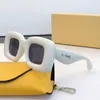 Modeheren en dames oversized doos zonnebrillen ontworpen door een ontwerper met een dikke frame -decoratiespiegel en originele verpakkingsdoos LW40098i