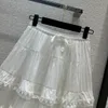 2024 Nowy letni projektant jesieni Marka mody spódniczka w tym samym stylu sukienka luksusowa spódnice damskie 0514-9