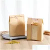 Pakowanie toreb hurtowa 50pcs papierowa torba karft z chlebem okiennym ręcznie robione tosty biszkoptowe cukierki kuśki do pieczenia