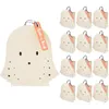 Gift Wrap 8Pcs Cute Halloween Ghost Party Favor Bag Packaging Snack White Candy Paper Birthday For Kids