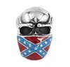 Classic American Flag Infidel Skull Ring Stainless Steel Jewelry Vintage Star Motor Biker Men Ring SWR06585937297