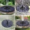 Garden Decorations 13/16/18CM Solar Fountain Pump Energy-saving Plants Watering Kit Colorful Panel Bird Bath Outdoor Pool