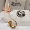 Merk Hoge versie van Westwoods Connected Ring Stacked gepersonaliseerde en trendy gebakken NT -nagel