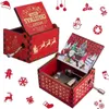 Figurine decorative BOX MUSICA NATALE 2024 Ornamenti di Snowman Babbo Natale Delicati per bambini