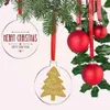 Piego di serie trasparente da 3 pollici 24 Circle Christmas Hangtag fai -da -te vuoto round acrilico Ornamenti per alberi di natale Ciondolo Xu