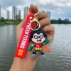 Wholesale Bulk Anime Car Keychain Charm Accessories Juvenile Boxing Key Ring Cute Couple Students Personalized Creative Valentine's Day Gift 5 Styles DHL