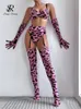 Singrhery Leopard Sexy Underwear Set Spaghetti Spaghetti Shared Shele Style Underwear Club Sexuality Set 240430