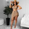 Summer Beach Sexy Sexy 2 pièces Crochet Set Cover Up Women Hollow Out Bra Top et Tassel Mini Jirts Maillots de bain UPS