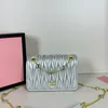 سلسلة Crossbody Bag أعلى جودة مصمم حقيبة الكتف الأزياء حقيبة جلدية حقيبة جلدية للسيدات