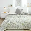 Cobertores sofá -cama colcha flores japonesas de algodão único algodão manta de gaze de verão macio e dupla toalha de espalhamento duplo