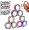Novo!!!Anéis magnéticos Party Favor Favor Spinner Toy for Ansiety Relief Stress Sensory Toys Therapy Pack Adultos Adolescentes Crianças DHL Fast5489934
