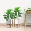 Dekorativa blommor Yan Tall Arca Palm Tree Fake Large Tropical Leaves Floor Plants Bush For Home Office Indoor Room Decoration