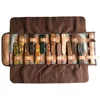 Storage Bags Watch Band Case Retro Style Leather Organizer Stores 13 Bands Versatile Roll Travel