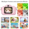 Toys de caméra pour enfants HD Digital Video Girls Cartoon Selfie avec 32 Go SD Carte Record Life Birthday Cadeaux de Noël 240509