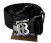 Designer Barbaroy Belt Fashion Buckle Echtes Leder Neue Sportklammschnalle Nylon Schwarzgürtel Italien 8051510