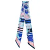 Sjaalontwerper sjaals H18 mmm zijden twill lange sjaalbindtas handgreep smalle moerbei zijde dubbelzijdige decoratieve hoofdband womsan sjaal