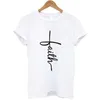 T-shirt pour femmes T-shirt Summer Short Slve Jesus T-shirt Christian Cross Printing Strtwear Ladies Graphic Summer Femme Casual T Y240509