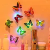 Table Lamps 50 Pieces LED Butterfly Night Light 3D Stereo Simulation Wall Stickers Decorative For Home Decor