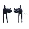 LMETJMA 6pcsset Black Cat Fruit Fork Set Party Birthday Food Animal Toothpick Bento Lunch For Children D0004 240422