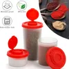 Storage Bottles Salt And Pepper Shakers Moisture Proof Small Mini Shaker To Go Camping Picnic Outdoors Kitchen Lunch Boxes Travel With Lids