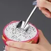 Skedar 5st rostfritt stål kaffekoon kreativ spade form te frukt glass skopa tesked bordsartiklar kök tillbehör