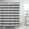 Creative Geometric Shower Curtain Set Mid Century Simple Line Graphiques Résumé ART ART DÉCOR DE SALLE DE SALLE POLYESTER CURTON DE BAIN CURTON 240514