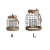 Candle Holders Rustic Lantern With Handle Decor Hanging Ornament Tabletop Party Retro Iron Garden Indoor Outdoor Holder