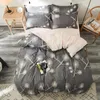 Ensemble de literie Home Clouds Match Imprimé 4pcs Girl Boy Kid Bed Cover Cover Duvet Adult Child Feuille d'oreiller Coubitre