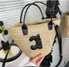 Designer Sommer Frauen Mode gewebter Gemüsekorbbeutel Arc de Beach Strohschaufel Luxus Mode Handtasche Schulter