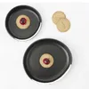 Assiettes Black and White Ceramic Plate Creative Special Special Gap Dissert Molecular Cooking Table Vole du disque irrégulier