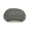 Berets Boys Girls милая винтажная шляпа Beret Children Sboy Cap Flat Top шляпы для детей 3-5 лет