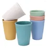 Кружки экологически чистые многоразовые чашки BPA Бесплатная кофейная кружка набор 6 шт. Нерушимая пластиковая вода без BPA.