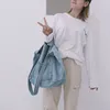 Sacs de soirée Denim Sac à bandoulière décontracté jean Femme Femme Hands Localiers Corée Messenger Messenger Top-Handle Femelle de haute qualité
