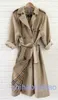 Designer Barbaroy belt fashion buckle genuine leather Trench Coat - Beige - womens - Size 16 Uk Authentic