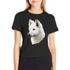 Women's Polos White Swiss Shepherd Stunning Dog T-shirt Cute Clothes Aesthetic Clothing Summer For Women