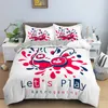 Beddengoed sets gamepad set moderne gamer dekbedovertrek met kussensloop kinderen jongensmeisjes cartoon 3d geprint bed linnen voor slaapkamer decor