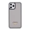 Cas de téléphone de créateur de mode pour iPhone 15 Pro Max 15Plus 15pro 14 14pro 14Plus 13 13pro 12 11 11Promax Pu Leather P PatternS conception iPhone X xr Max Bicolor Shell Case