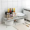 Küche Aufbewahrung Schieberie -Regal Organizer Rack Countpops Schränke Tischgeschirr Stapelstapelbares Home Regal für eingeschöpft