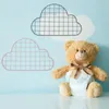 Placas decorativas Mesh Storage Manager Metal Wall Hanging Cloud Girl Heart Style Modern Style Display Po 50 32cm