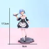 Figura zabawki akcji 17 cm figura kawaii fartuch fartuch Dress Girl Pvc Model akcji zabawki prezent urodzinowy Y240514